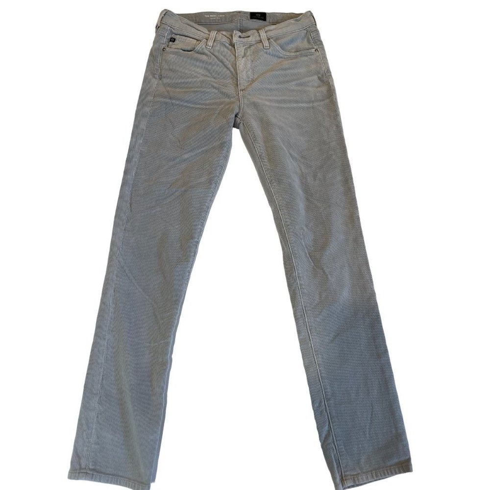 Adriano Goldschmied Women Jeans Corduroy Cigarette Ankle The Prima Gray Size 26R